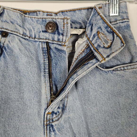 Vintage 90s Levis 550 Tapered Relaxed Fit Slim Womens Size 10 Blue Denim Jeans - Picture 8 of 13